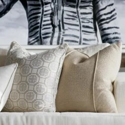 Allegra Natural Cushion -Andrew Martin 214977 prevu ivory cushions