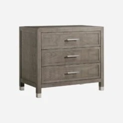 Raffles Nightstand, Grey -Andrew Martin 215080 raffles nightstand dark angle