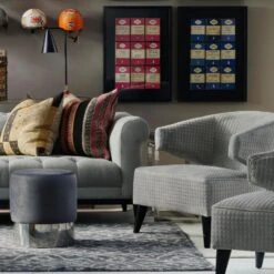 Eaves Chair -Andrew Martin 215185 fiorella 3 seater sofa with vince charcoal with guinea trim wilder chairs eaves chairs chandler stools in orange pink and grey perplex console table and krisp desk lamp