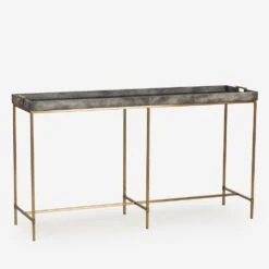 Edith Charcoal Console Table, Charcoal Vintage -Andrew Martin 215234 edith console table angle cons0089