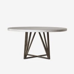 Emerson Dining Table, Round -Andrew Martin 215266 emerson dining table round front