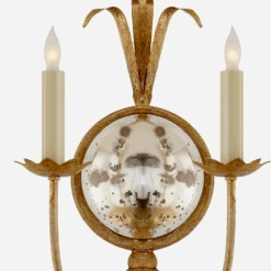 Gramercy Wall Light, Gilded Iron -Andrew Martin 215305 gramercy wall light in gilded iron