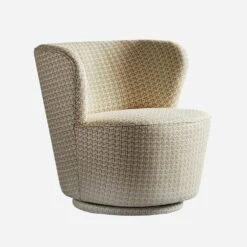 Dorothy Houndstooth Swivel Chair, Houndstooth -Andrew Martin 216009 dorothy houndstooth