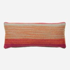 Llama Orange Rectangle Cushion