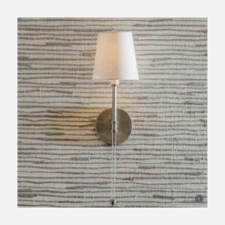 Camille Wall Light, Polished Nickel -Andrew Martin 216334 camille nickle clear