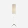 Frankfort Floor Lamp, Polished Nickel And Ebony -Andrew Martin 216772 frankfort floor lamp in polished nickel