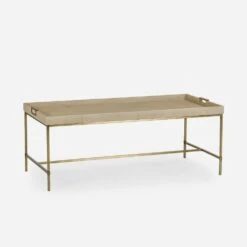 Edith Coffee Table, Latte Shagreen -Andrew Martin 216925 new edith coffee table ivory shagreen angle