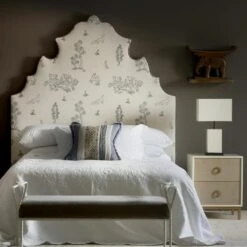 Amanda Bedside Table -Andrew Martin 217095 amanda bedside table friendly folk headboard pampas cushion for web