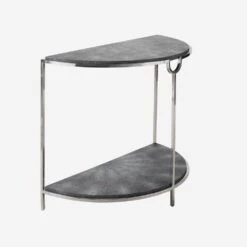Elise Grey Console Table, Grey -Andrew Martin 217203 elise side table grey angle st0383