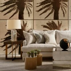 Sierra Table Lamp, Burnished Silver Leaf -Andrew Martin 217209 bryan side table lifestyle for web