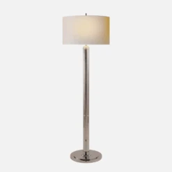 Longacre Floor Lamp, Polished Nickel