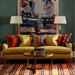 Wright Table Lamp, Gilded Iron And Glass -Andrew Martin 217234 canopypaint