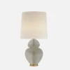 Michelena Table Lamp, Shell Grey -Andrew Martin 217312 michelena table lamp in shell grey with linen shade