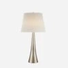Dover Table Lamp, Burnished Silver Leaf -Andrew Martin 217350 dover table lamp in burnished silver leaf
