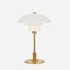 Whitman Desk Lamp, Hand-Rubbed Antique Brass / White Glass Shade -Andrew Martin 217728 whitman desk lamp in hand rubbed antique brass and white