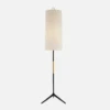 Frankfort Floor Lamp, Aged Iron And Gild -Andrew Martin 217740 frankfort floor lamp in aged iron with gilded accents