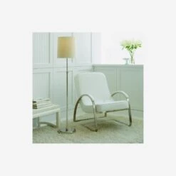 Bryant Floor Lamp, Polished Nickel -Andrew Martin 217747 bryant floor lamp in antique silver lifestyle