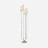 Montreuil Floor Lamp, Burnished Silver Leaf -Andrew Martin 217748 montreuil floor lamp silver leaf