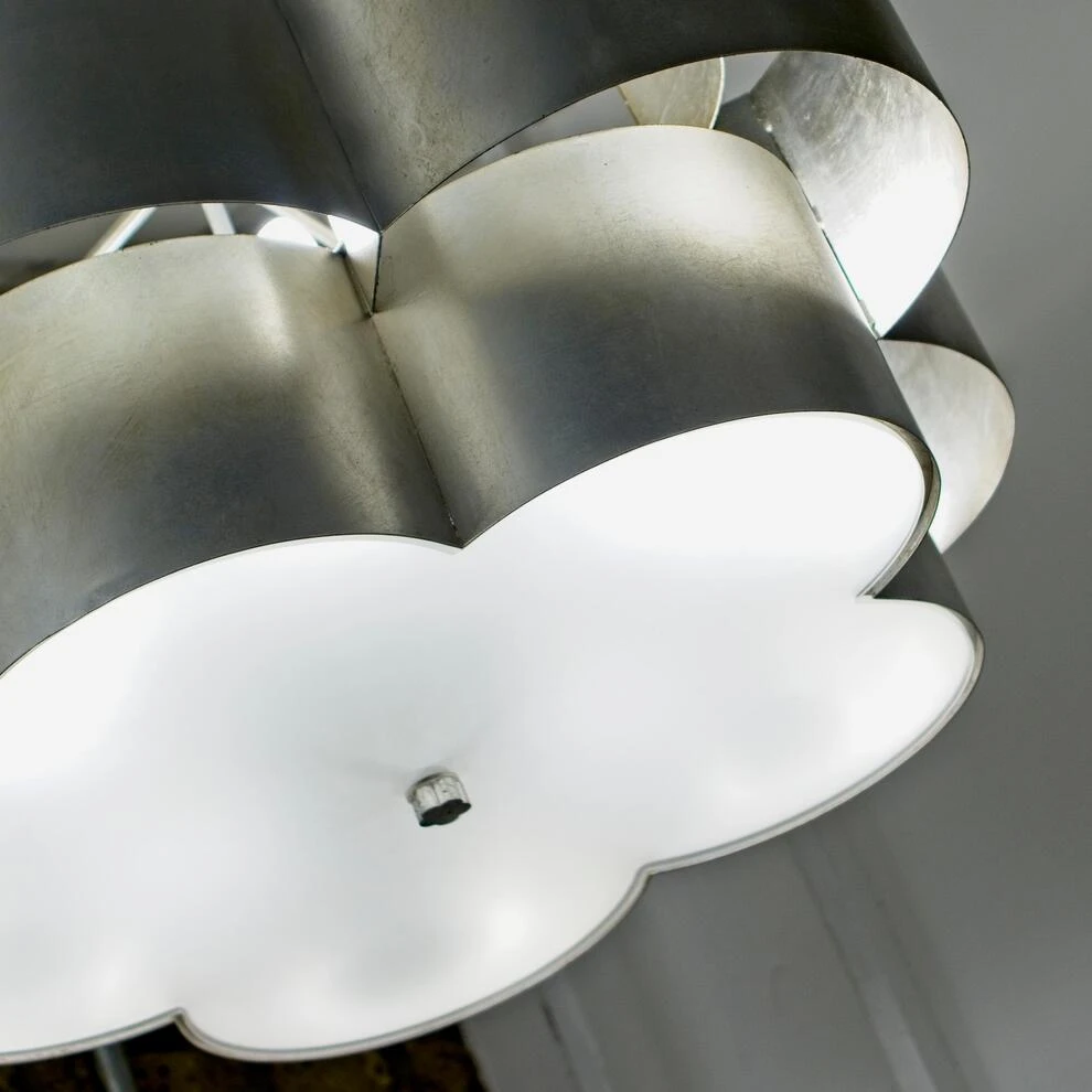 Arabelle Pendant Light, Burnished Silver Leaf 5 Arabelle Pendant Light, Burnished Silver Leaf - Image 3