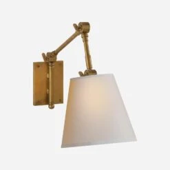 Graves Wall Light, Hand-Rubbed Antique Brass