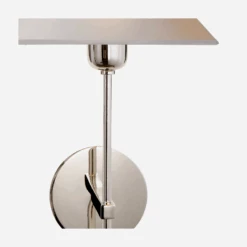 Hackney Wall Light, Polished Nickel -Andrew Martin 217782 hackney wall light in polished nickel