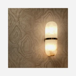 Melange Capsule Wall Light, Antique Burnished Brass -Andrew Martin 217784 melange brass