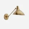 Charlton Wall Light, Hand-Rubbed Antique Brass -Andrew Martin 217791 charlton brass