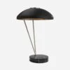 Coquette Table Lamp, Polished Nickel / Black Marble -Andrew Martin 218113 coquette table lamp polished nickel