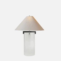 Brooks Table Lamp, Crystal And Aged Iron -Andrew Martin 218184 brooks table lamp in crystal and aged iron