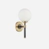 Bowery Orb Wall Light -Andrew Martin 218215 boweryagedoldbronzewalllight