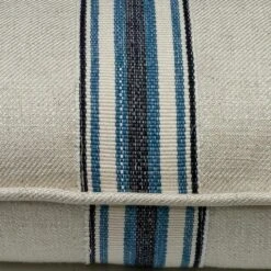 Hedgerow Medal Stripe Navy Tape Cushion -Andrew Martin 220771 acc5059 detail