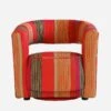 Madison Swivel Chair, Llama Orange -Andrew Martin 230896 madison llama front