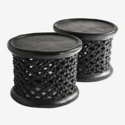 Bamileke Stool, Black
