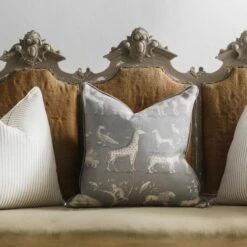 Kingdom Storm Fabric -Andrew Martin 236017 kingdom and savannah storm cushions lifestyle