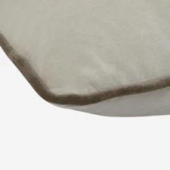 Pelham Stone Cushion -Andrew Martin 24112 pelham stone cushion with taupe piping cushion detail acc2618