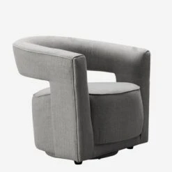 Madison Swivel Chair, Grey Weave
