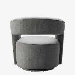 Madison Swivel Chair, Grey Weave -Andrew Martin 246954 madison chair back