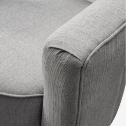 Madison Swivel Chair, Grey Weave -Andrew Martin 246958 madison chair arm detail 2