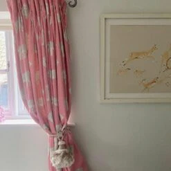 Bolo Pink Fabric -Andrew Martin 247029 bolo pink fabric lifestyle