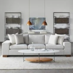 Olivia White Coffee Table, White Lacquer -Andrew Martin 252847 olivia coffee table lifestyle 2