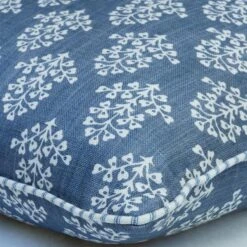 Sprig Denim Cushion -Andrew Martin 254841 sprig denim corner