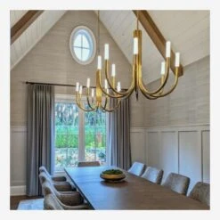 Rousseau Chandelier -Andrew Martin 258708 rousseau chandelier brass