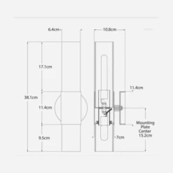 Penz Cylindrical Wall Light, Hand-Rubbed Antique Brass -Andrew Martin 259106 penz