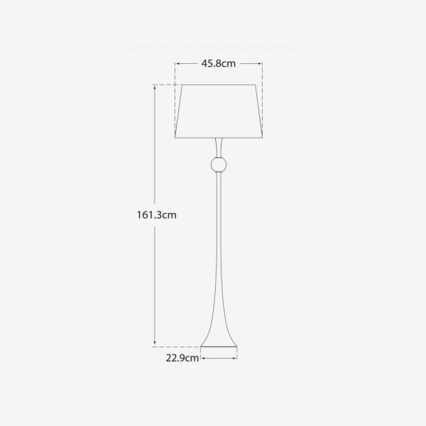 Dover Floor Lamp, Aged Iron 4 Dover Floor Lamp, Aged Iron - Image 2