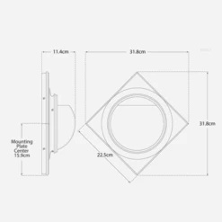 Venice Wall Light, Bronze (Antique Mirror) -Andrew Martin 259341 venice