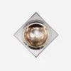 Venice Wall Light, Polished Nickel -Andrew Martin 259343 venice wall light in polished nickel with antique mirror