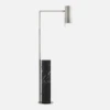 Alma Floor Lamp, Polished Nickel And Black Marble 2 Alma Floor Lamp, Polished Nickel And Black Marble -Andrew Martin 259409 alma floor lamp in polished nickel and black marble