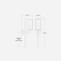 Liaison Wall Light, Polished Nickel -Andrew Martin 259428 liaison