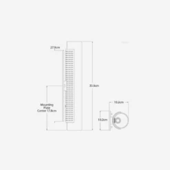 Precision Wall Light, Polished Nickel -Andrew Martin 259461 precision