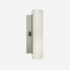 Precision Wall Light, Polished Nickel -Andrew Martin 259473 precision wall light in polished nickel with white glass